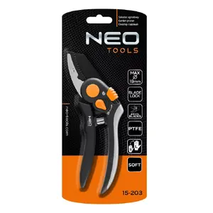 Griešanas šķēres NEO tools 15-203 — rokas dārza šķēres, 1 gab.