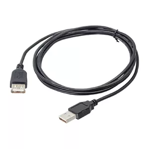 USB A uz USB A kabelis Akyga AK-USB-07 — USB 2.0, 1.8 m, melns