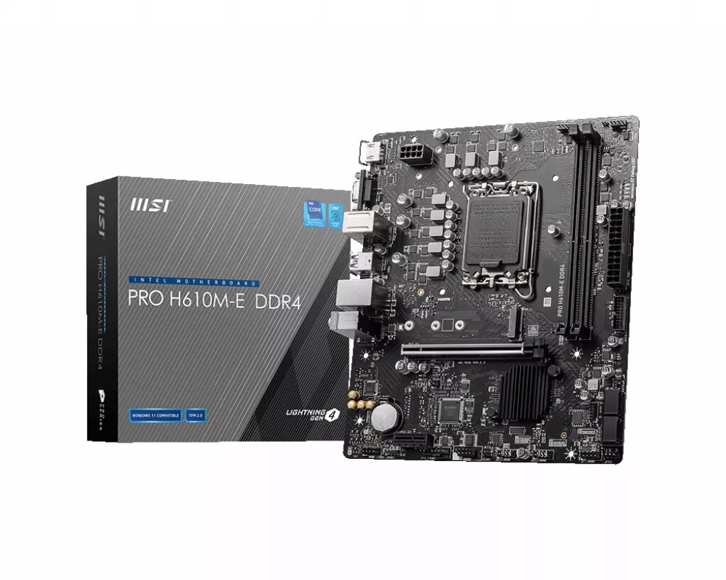 Материнская плата MSI PRO H610M-E DDR4 micro ATX Photo 1