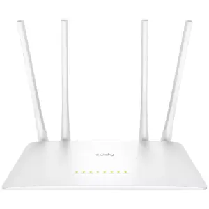 Настольный роутер Cudy WR1200 Двухдиапазонный Wi‑Fi 5 (802.11ac) 867 Мбит/с, 4x RJ‑45 LAN, белый