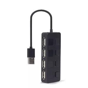 USB 2.0 saskarnes hubs Gembird UHB-U2P4-05 ar 4 USB portiem
