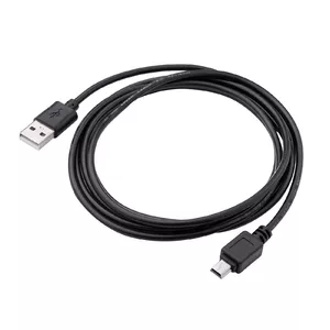 USB kabelis Akyga AK-USB-03 — USB 2.0, USB A uz Mini‑USB B, 1,8 m, melns