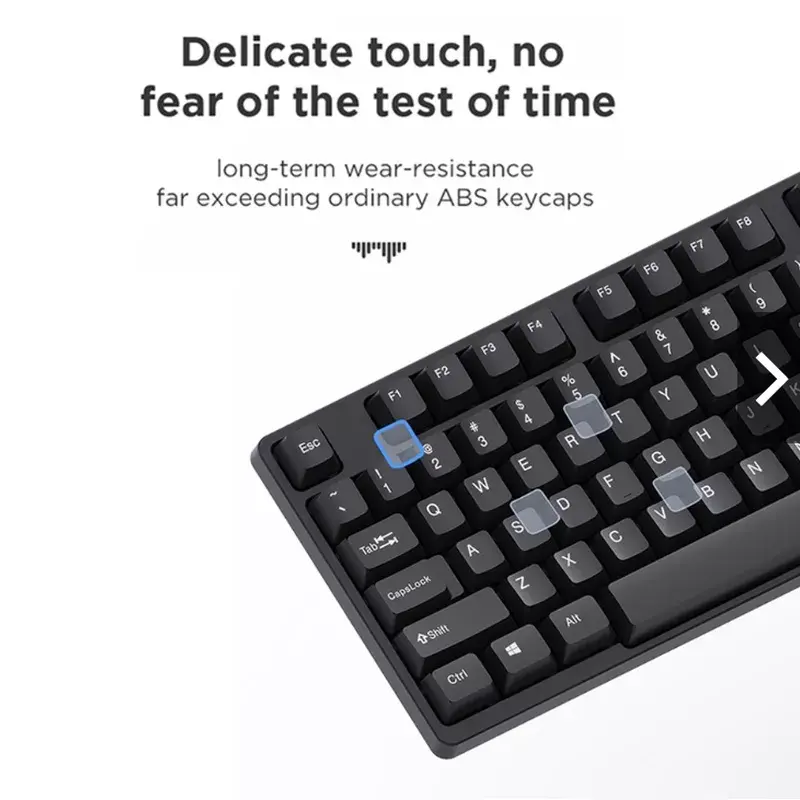 AULA AK205 Wired Keyboard with English/Russian Layout Photo 5