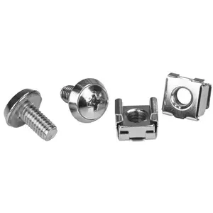 Skrūve StarTech.com M6 Rack Screws and M6 Cage Nuts - 20 Pack