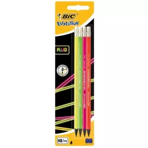 Pencil BIC Evolution Fluo HB 4 pc(s)