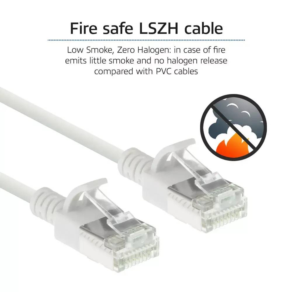 ACT Cat6a U/FTP Slimline Patch Kabelis RJ45 0.5m DC6900 Photo 7