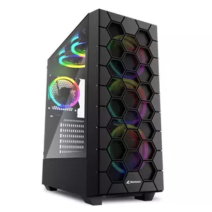 Datora korpuss Sharkoon RGB HEX Desktop Black