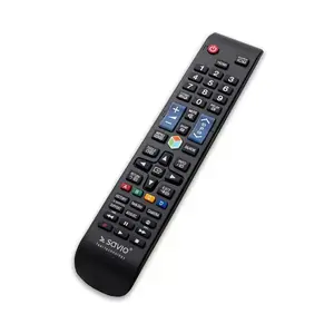 SAVIO RC-09 Replacement Remote Control for Samsung Smart TV with IR Wireless Interface and Press Buttons in Black
