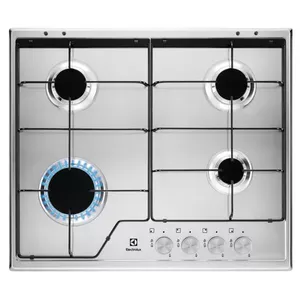 Газовая плита Electrolux KGS6424SX, 4 зоны, механическое управление