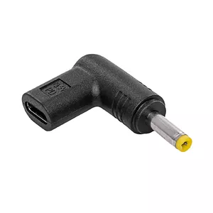 Kabeļa dzimuma mainītājs Akyga AK-ND-C04 USB-C uz 4.0 x 1.7 mm Melns