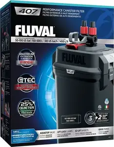 Внешний фильтр для аквариума Fluval 407 — FV-4500, производительность 4500 л/ч