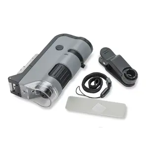 Цифровой микроскоп Carson MICROFLIP 250x — увеличение 100–250x, на батарейках, компактный (32×61×109 мм)