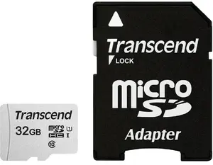Transcend 300S MicroSDHC 32GB Memory Card with Adapter Class 10 UHS-I U1 95 MB/s Read Speed