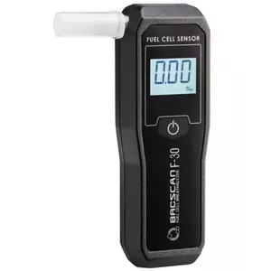 Alkometrs BACscan F-30 — rokas ierīce, BAC 0–4%, precizitāte 1%, LCD, melns, 2×1.5V baterijas