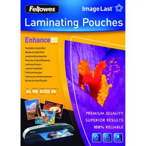 Fellowes ImageLast A4 80 Micron Laminating Pouch