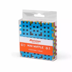 Construction blocks Marioinex Mini Waffle Mini Base 4 pcs – small building bricks set