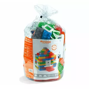 Saliekamie klucīši Marioinex Junior Bricks 90 gab. ar logiem un durvīm